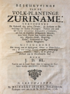 Beschryvinge van de Volk-Plantinge de Zurinam von Jean Herlin