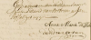 Vertrags-Unterschrift von Anna Maria (de) Herlin (1730)