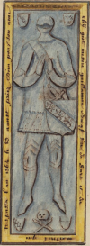 Epitaphe Guillaume de Baraffe Seigneur de Sars (1364).PNG