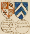 Wappen Michelle de Bonvalet & Jean le Zeune