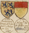 Wappen Gilles de Doresmieux & Marguerite de Saint-Aubin